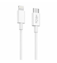 SChitec 60W Type-C to Lightning Data ve Hızlı Şarj Kablosu Telefon, İpad Uyumlu Beyaz SK003