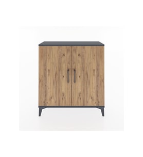 Arges Şifonyer 2 Kapaklı 88x30x96 Antrasit-Çam