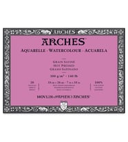 Arches Suluboya Blok Hot Press Natural White 300 gr 18x26 cm 20 Sayfa 
