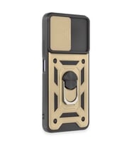 Note 12 5g Kılıf Pars Lens Yüzüklü  - Gold
