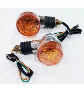 Sinyal Takım Nikelajlı Küçük Sarı Cam Chopper Z-15