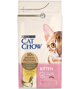 PURİNA Cat Chow Tavuklu Yavru Kedi Maması 15 kg (KAHVE-KAHVE)