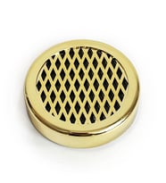 Humidor Puro Kutusu Nemlendirici Haznesi Yuvarlak ABS 58x13mm Sarı