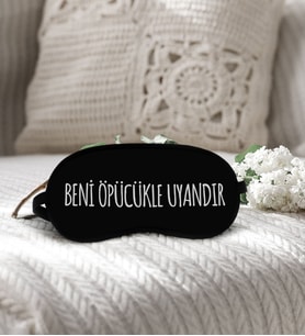 BK Gift Esprili Uyku Göz Bandı, Arkadaşa Hediye, Doğum Günü Hediyesi, Uyku Bandı-2-22