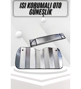 Güneşlik Koruyucu Perde Metalize Oto Araç Araba Güneşliği Ön Cam Güneşliği