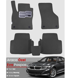 BMW 3 SERİSİ G20 SEDAN (2018-2024) Uyumlu EVA Paspas Tam Set–Araca Özel,Su Geçirmez