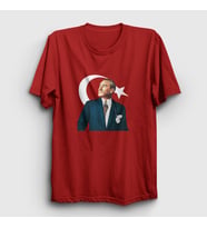 Presmono Unisex Kırmızı 19 Mayıs 29 Ekim 23 Nisan Bayrak Atatürk T-Shirt 501380tt