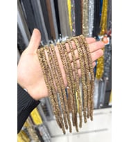 Hematit Taşı Dalgalı Rondela Kesim Mat Kahverengi 6x1mm Doğal Taş Dizi