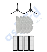 Xiaomi 1C,2C,Mop 2 Uyumlu 2 Yan Fırça 4 Filtre 4 Mop PKT-iasgf0000087