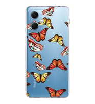 PrintiFy Xiaomi Redmi Note 12 5G ile Uyumlu 1mm Slim Fit Water Color 2 Baskılı Şeffaf  Kılıf