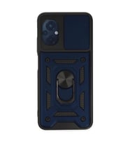 Xiaomi Poco M5 Kılıf Pars Lens Yüzüklü Silikon - Lacivert