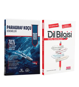 Edebiyat Denizi TYT Paragraf 24 x 25 Denemeleri ve AKM Dil Bilgisi Soru Bankası Seti 2 Kitap