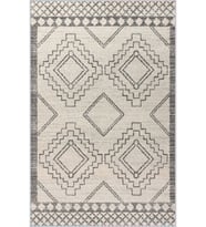 Eliana Home Baskılı, Yıkanabilir Kaymaz Taban Salon Halısı LNA1019 100x150 cm (Bej)