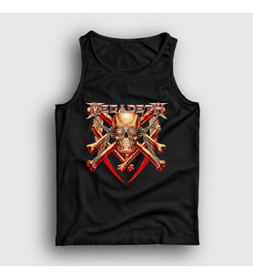 Presmono Unisex Siyah Bones Megadeth Atlet 65390tt