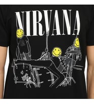 Bant Giyim - Nirvana Kurt Cobain Siyah Erkek T-shirt Tişört