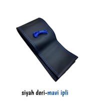 Ford Focus 3 Dikmeli Direksiyon Kılıfı Mavi İpli ( 38×10.5CM )