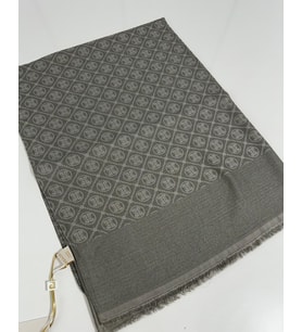 Elegans Monogram Şal-75 X 190-090700-975 Koyu Vizon