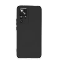 Xiaomi Mi 12t Pro Kılıf Nano İçi Kadife Silikon - Siyah