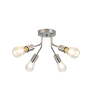 Barisal Retro Plafonyer Avize RA-AVZ- 3174-28-60 (Krom)