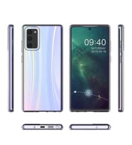 Galaxy Note 20 Kılıf İnce Esnek Şeffaf Süper Silikon (Renksiz)