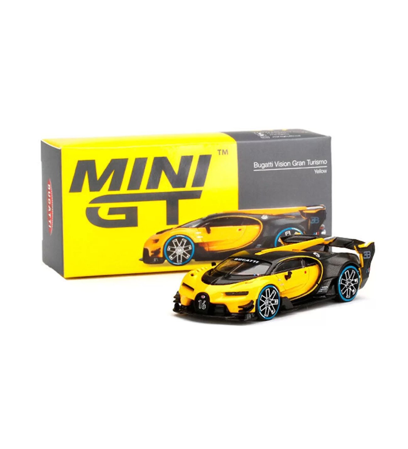 Mini GT 1:64 Bugatti Vision Gran Turismo Yellow