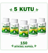 Relaxon 1500 mg 5 Kutu 150 Bitkisel Kapsül – Relaxon Takviye Edici Gıda