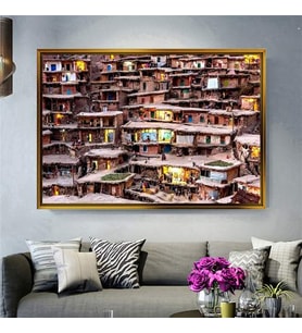 Altın Çerçeveli dekoratif tablo a112 (Gold)
