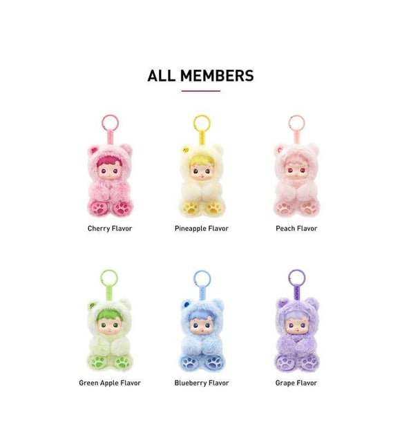 HACI PUPU GUMMY BEAR ぬいぐるみ Popmart 1 adet haci pupu gummy bear labubu yeni seri tatlı peluş