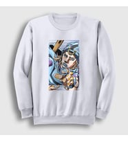 Presmono Unisex Beyaz Johnny Joestar Anime Jojo Sweatshirt 321531tt