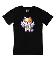 Unicorn Kedi Siyah Tişört