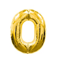 0 Rakamlı Folyo Balon Gold Renk  40 inç (5343)