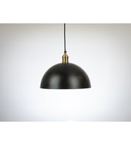 RİOLİGHT RETRO SİYAH İÇİ BEYAZ TEKLİ METAL SARKIT AVİZE ÇAP: 30CM