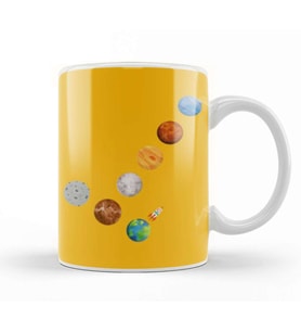 Planets Kupa Bardak Porselen