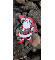 Noel Baba Yılbaşına Özel Dekoratif Beyaz-kırmızı Noel Baba Duvar Dekoru
