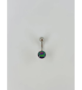 Mistik Topaz Taşlı Göbek Piercing - Pg0002