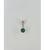 Mistik Topaz Taşlı Göbek Piercing - Pg0002