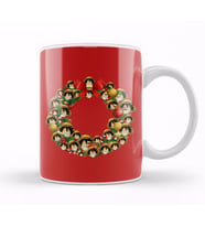Monkey D Luffy One Piece Multiface Christmas Wreath Kupa Bardak Porselen