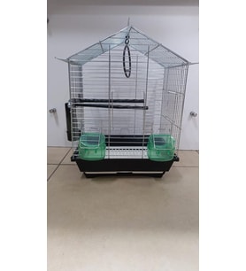 Netx 300 Seri Üçgen Kuş Kafesi Metalik 36x26x44 cm Muhabbet , Hint Bülbülü, Kanarya, Küçük Paraket kuşlar için