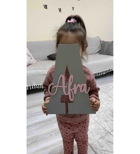 ÇOCUK VE BEBEK ODASI KAPI VE DUVAR SÜSÜ İSİMLİ PANO