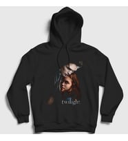 Presmono Unisex Siyah Edward Bella Twilight Kapüşonlu Sweatshirt 311023tt