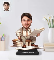 Kişiye Özel Profesör Öğretmen İş adamı Ahşap Biblo-50