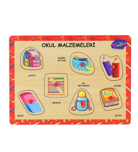 ONY-196-197 Ahşap Tutmalı Okul Malzemeleri
