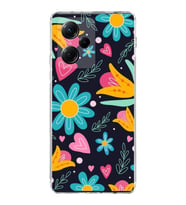 PrintiFy Xiaomi Poco X5 Pro ile Uyumlu 1mm Slim Fit Retro Renkler 1 Baskılı Şeffaf  Kılıf