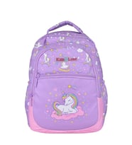 Elatae Çok Gözlü Su Geçirmez Nano Kumaş Unicorn Desenli İlkokul Çantası L5110 (Mor)
