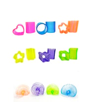 Kare Şekilli Neon Yeşil Stres Yayı Oyuncak Stres Yayı - 3 cm çapında - 1 Adet