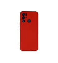 Newface Tecno Pova Neo Kılıf Nano içi Kadife Silikon - Kırmızı