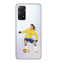 Xiaomi Redmi Note 11 PRO Uyumlu Ronaldinho Tasarımlı Şeffaf Telefon Kılıfı