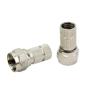Herz Hrf-03 Rg6/U6 22 Mm Siyah Contalı F Konnektör (100'Lü Poşet)