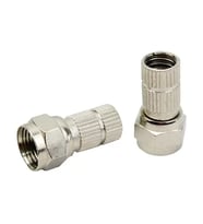 Herz Hrf-03 Rg6/U6 22 Mm Siyah Contalı F Konnektör (100'Lü Poşet)