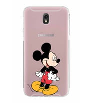 Samsung Galaxy J7 Pro  Kamera Korumalı Kapak Mickey Mouse Tasarımlı  Şeffaf  Kılıf